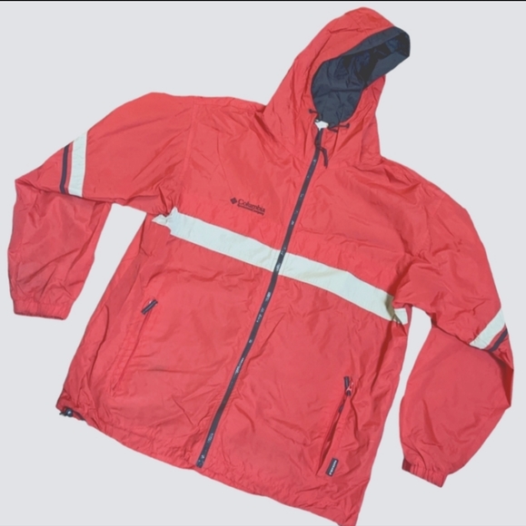 Columbia Jackets & Coats Red Mens Columbia Packable Hooded Hiking